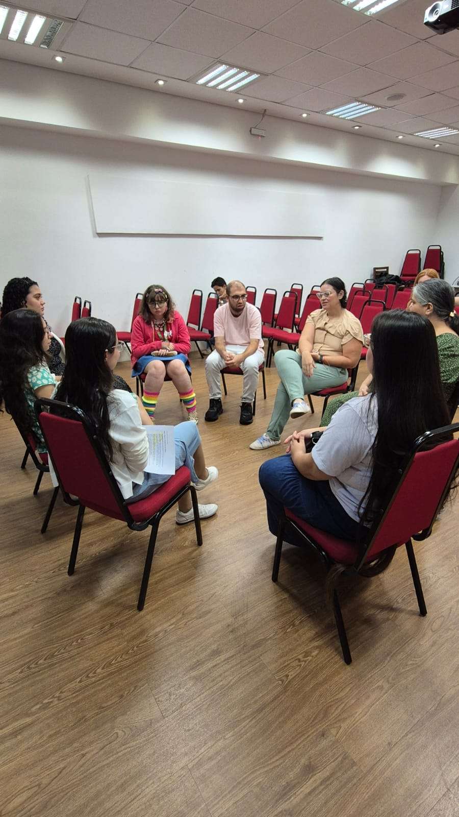 Roda de conversa com os estudantes de Psicologia d