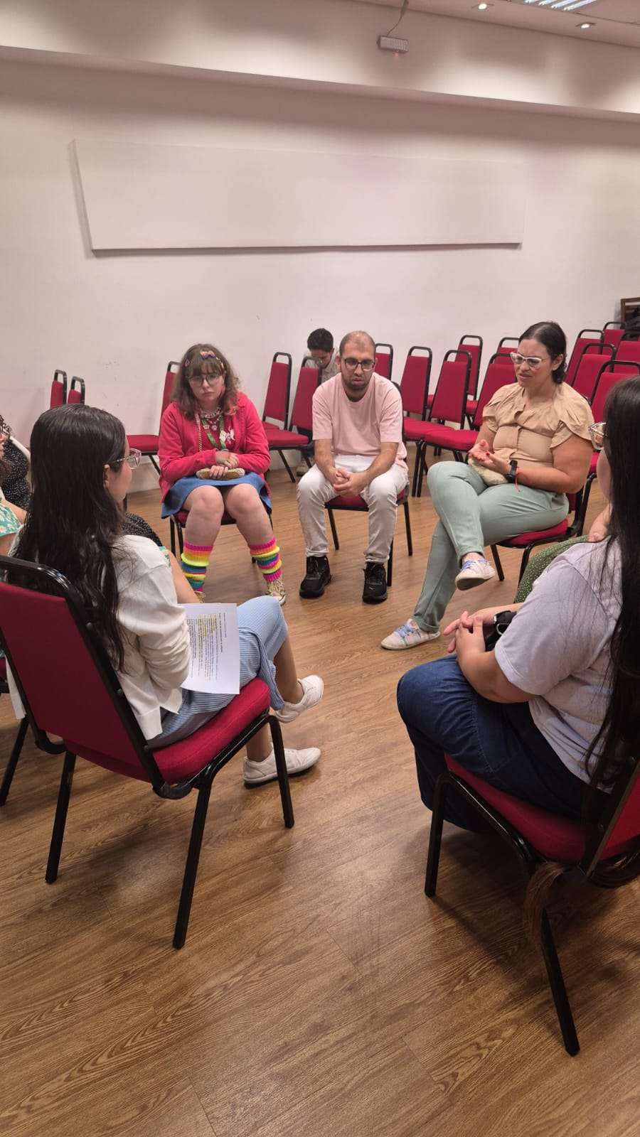 Roda de conversa com os estudantes de Psicologia d