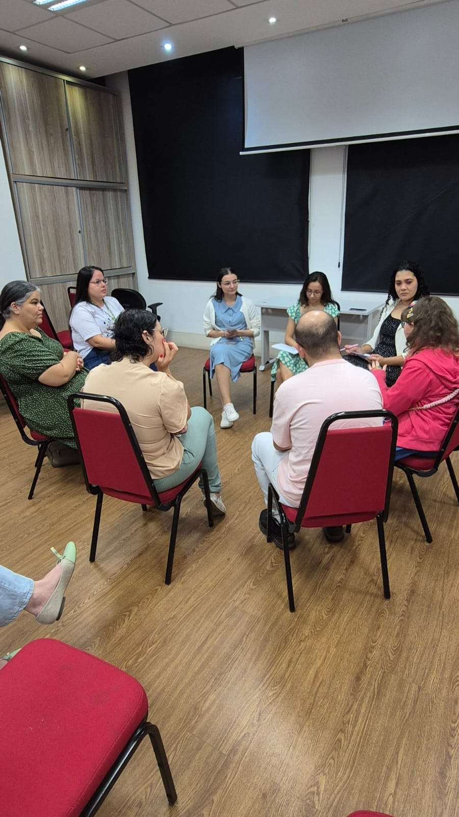 Roda de conversa com os estudantes de Psicologia d