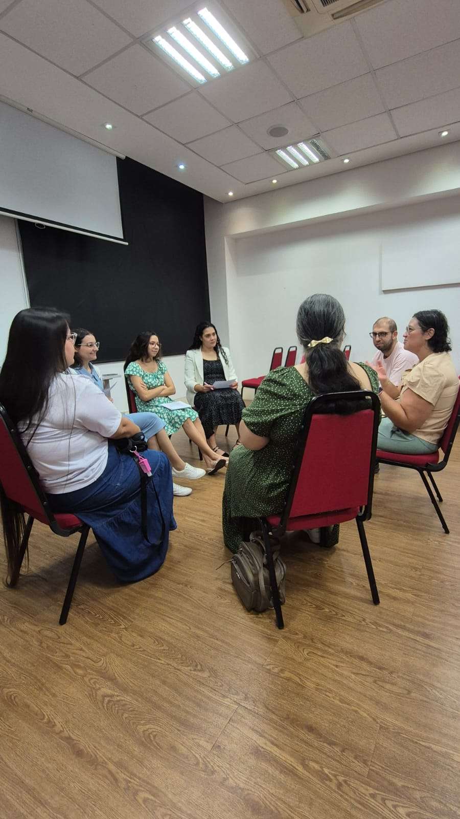 Roda de conversa com os estudantes de Psicologia d